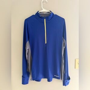 Patagonia Mens All Weather 1/4 Zip Pullover SZ XL Long Sleeve Blue Grey Outdoor